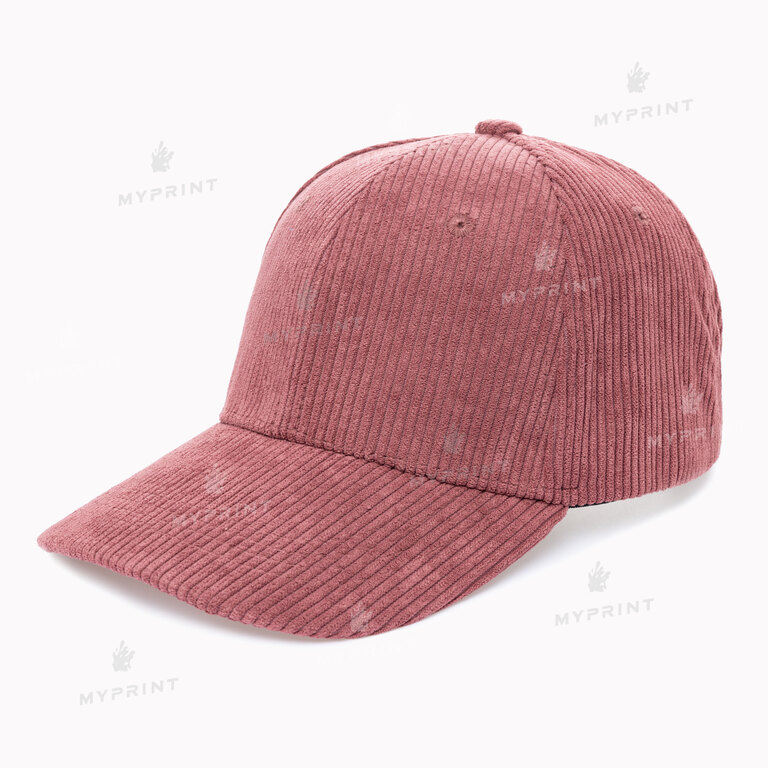 Кепка шестиклинка вельветова рожева (10281) Кепка шестиклинка вельветова рожева (10281)