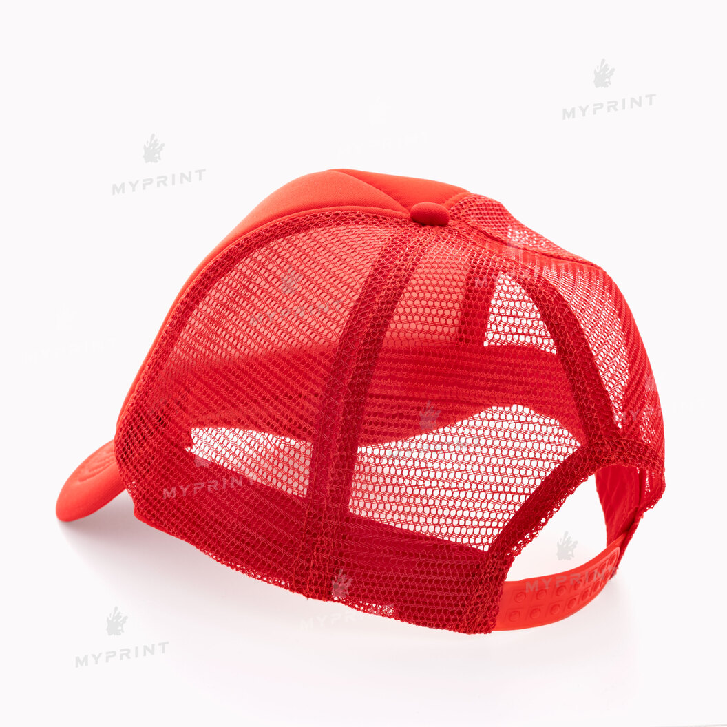 Кепка тракер червона (10352) - фото 3 Кепка тракер червона (10352) - фото 3 - Заготовки для сублімації