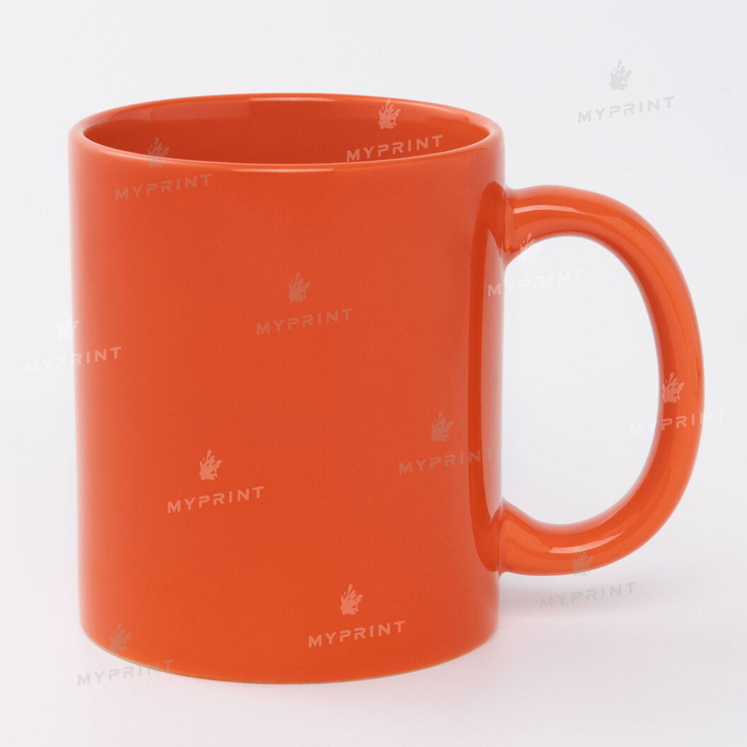 Mug for sublimation color Full Color orange 11 Oz (330 ml) (10467) - фото 1 Mug for sublimation color Full Color orange 11 Oz (330 ml) (10467) - фото 1 - Blanks for sublimation