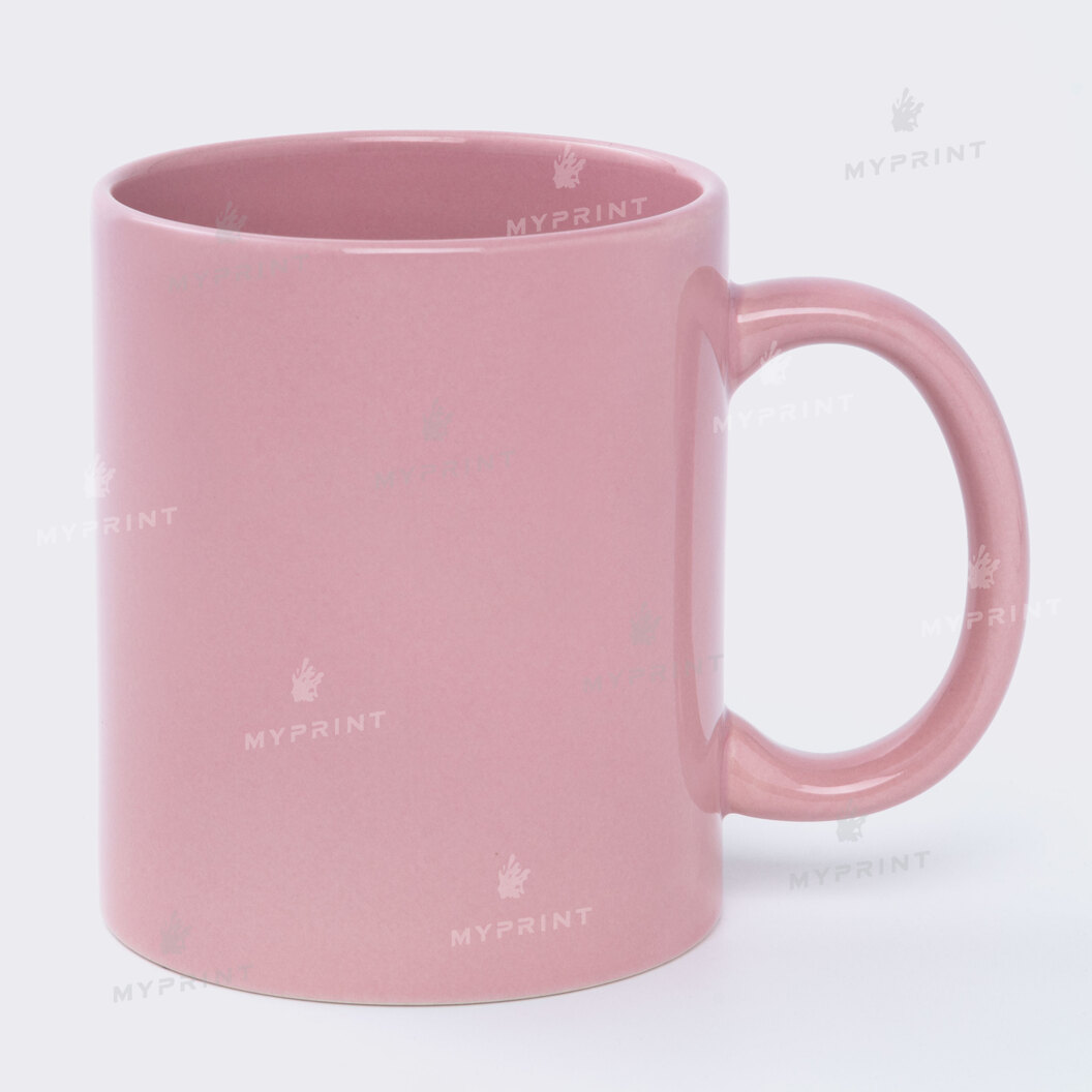 Чашка повністю кольорова Full Color світло-рожева 11 Oz (330 мл) (10491) - фото 1 - Заготовки для друку