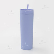 Plastic glass "Tumbler" matte purple with plastic straw (450 ml) (10406) - фото 1 Plastic glass "Tumbler" matte purple with plastic straw (450 ml) (10406) - фото 1 - Blanks for printing