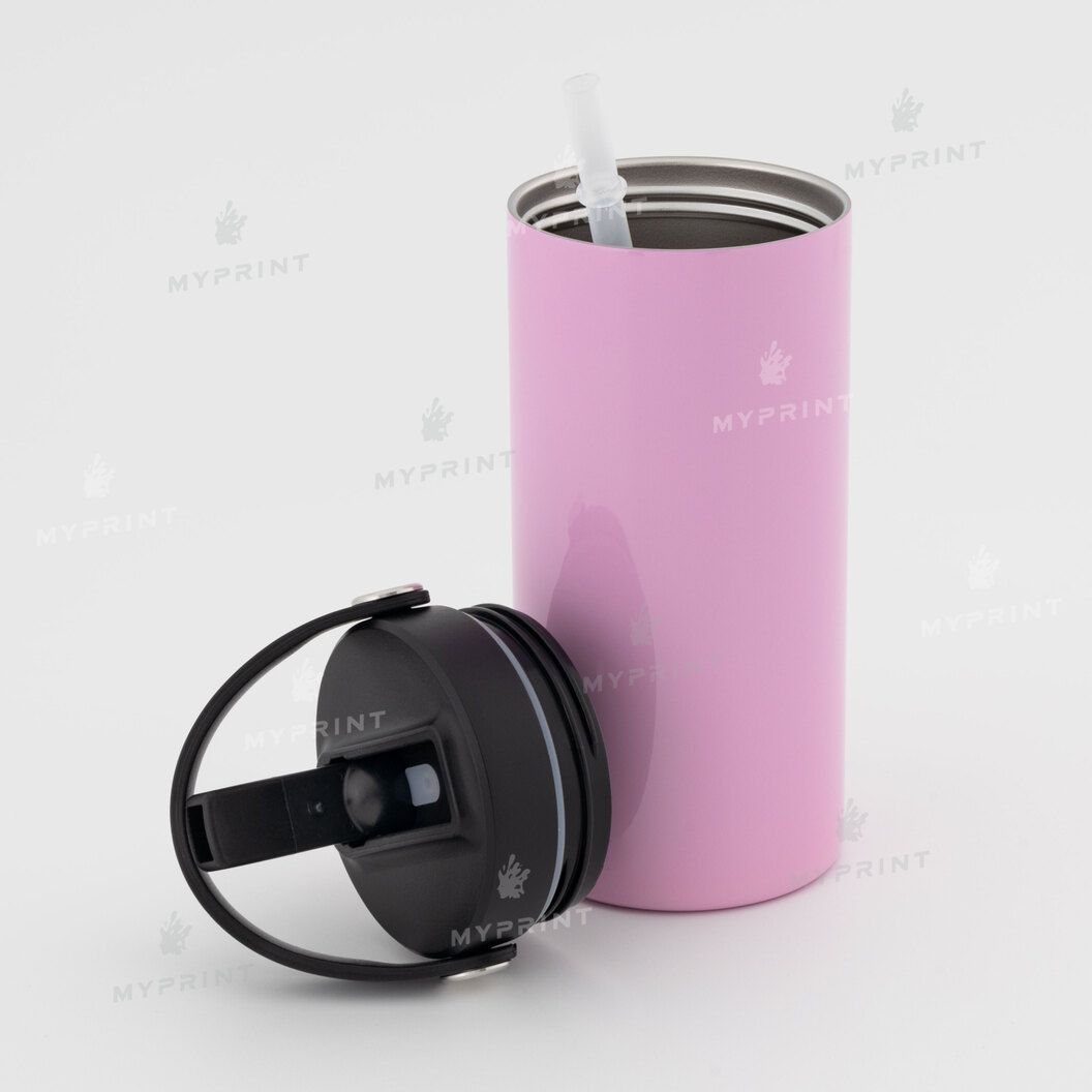 Thermal cup for sublimation "Starbucks" Style 3 pink 450 ml (10758) - фото 2 Thermal cup for sublimation "Starbucks" Style 3 pink 450 ml (10758) - фото 2 - Thermal cups thermoses for sublimation