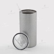 Thermal cup for sublimation "Starbucks" Style 5 glitter silver 450 ml (10776) - фото 2 Thermal cup for sublimation "Starbucks" Style 5 glitter silver 450 ml (10776) - фото 2 - Blanks for sublimation