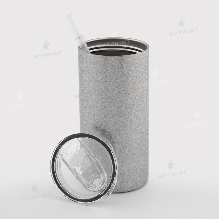 Thermal cup for sublimation "Starbucks" Style 5 glitter silver 450 ml (10776)  Thermal cup for sublimation "Starbucks" Style 5 glitter silver 450 ml (10776)