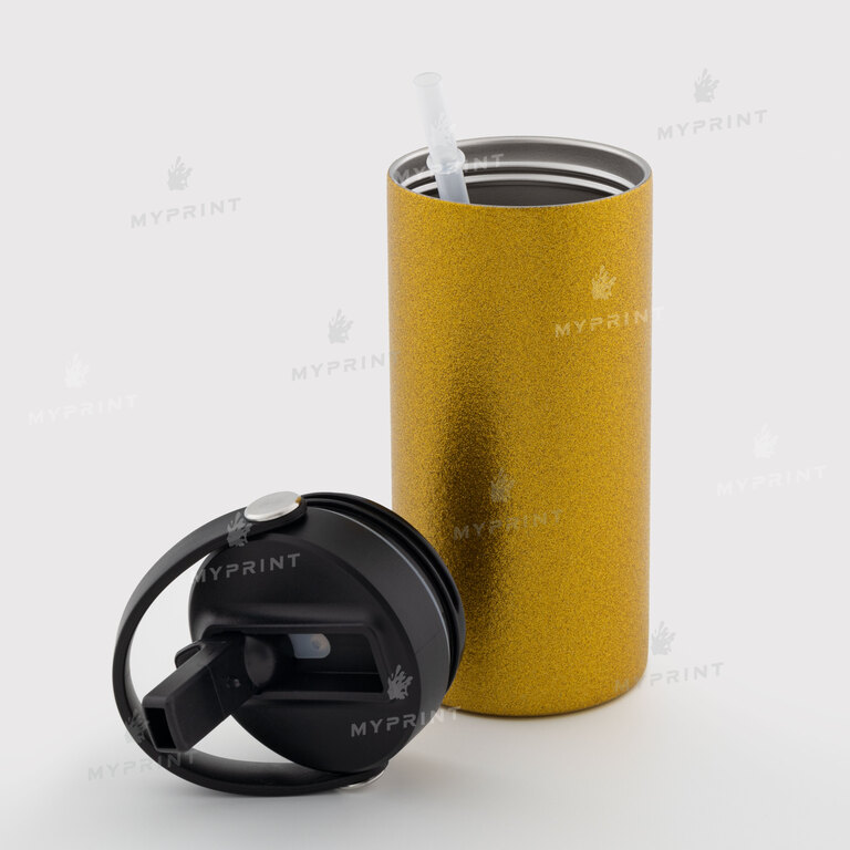 Thermal cup for sublimation "Starbucks" Style 3 golden glitter 450 ml (10750)  Thermal cup for sublimation "Starbucks" Style 3 golden glitter 450 ml (10750)