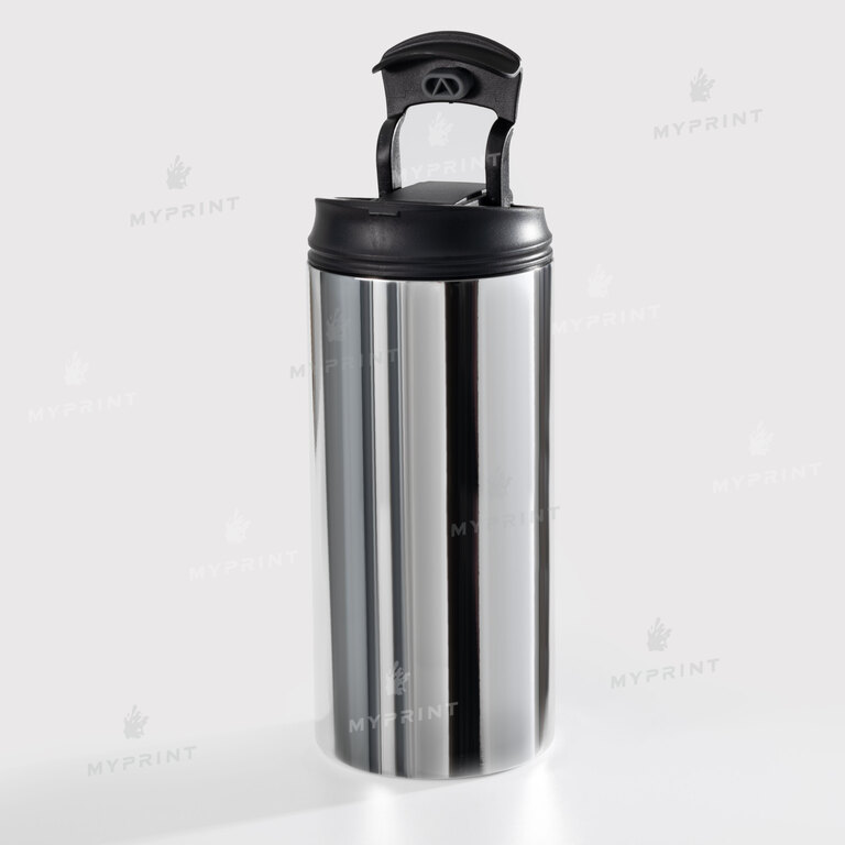 Термокружка для сублимации "Starbucks" Style №1 металлик серебристая 450 мл (10734)  Термокружка для сублимации "Starbucks" Style №1 металлик серебристая 450 мл (10734)