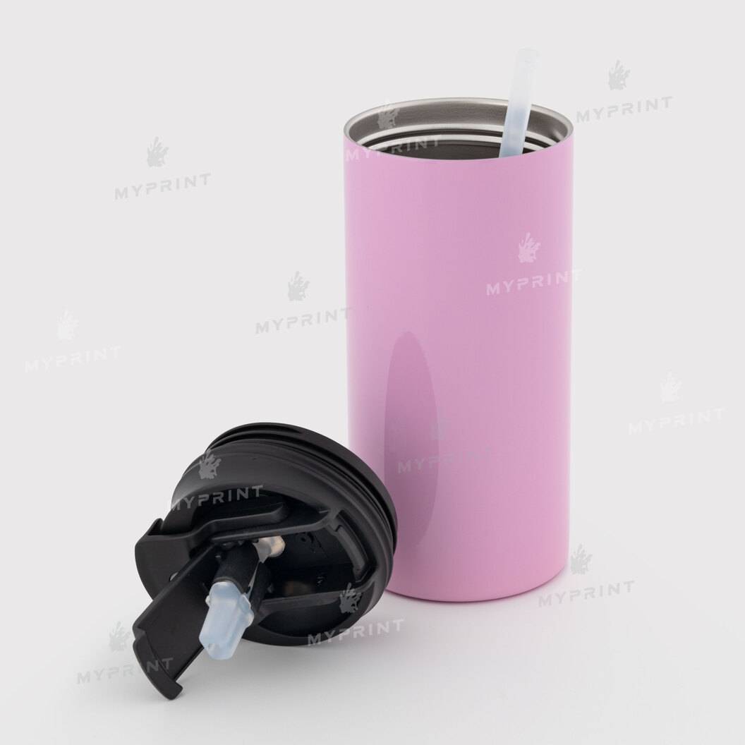Thermal cup for sublimation "Starbucks" Style 1 pink 450 ml (10735) - фото 3 Thermal cup for sublimation "Starbucks" Style 1 pink 450 ml (10735) - фото 3 - Thermal cups thermoses for sublimation