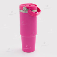 Thermal mug for sublimation with folding handle pink 900 ml (10618) - фото 2 Thermal mug for sublimation with folding handle pink 900 ml (10618) - фото 2 - Thermal cups thermoses for sublimation