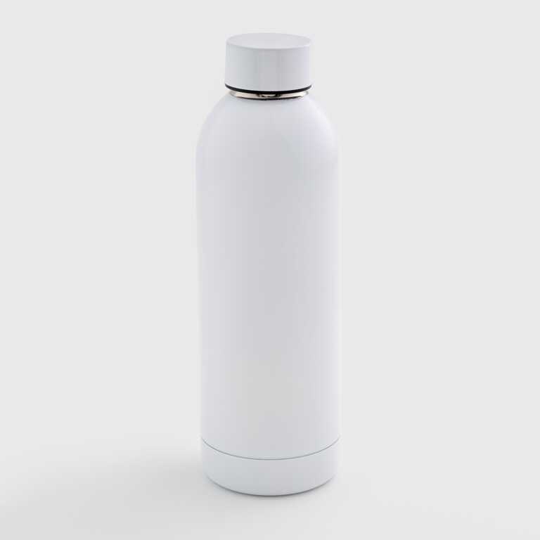 Thermal bottle for sublimation metal (steel 304) with a narrow neck white (450 ml) (10587)  Thermal bottle for sublimation metal (steel 304) with a narrow neck white (450 ml) (10587)