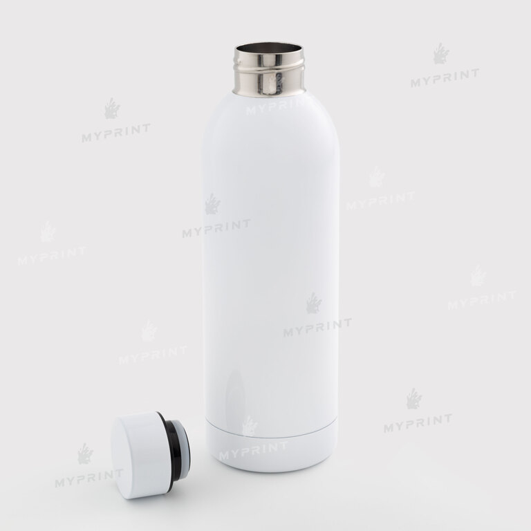 Thermal bottle for sublimation metal (steel 304) with a narrow neck white (450 ml) (10587)  Thermal bottle for sublimation metal (steel 304) with a narrow neck white (450 ml) (10587)