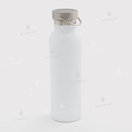 Thermal bottle for sublimation with metal lid and handle white 600 ml (10593) - фото 1 Thermal bottle for sublimation with metal lid and handle white 600 ml (10593) - фото 1 - Blanks for sublimation