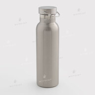 Thermal bottle for sublimation with metal lid and handle silver 600 ml (10594) - фото 1 Thermal bottle for sublimation with metal lid and handle silver 600 ml (10594) - фото 1 - Blanks for sublimation