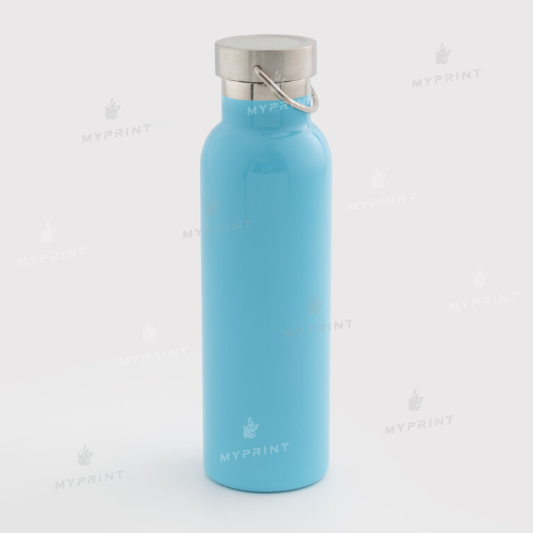 Thermal bottle for sublimation with metal lid and handle blue 750 ml (10605)  Thermal bottle for sublimation with metal lid and handle blue 750 ml (10605)