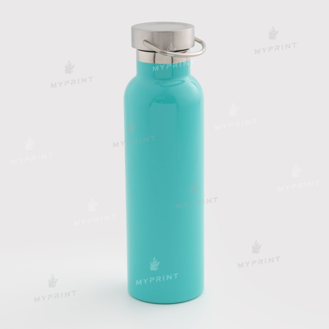 Thermal bottle for sublimation with metal lid and handle, light green, 750 ml (10606) - фото 1 Thermal bottle for sublimation with metal lid and handle, light green, 750 ml (10606) - фото 1 - Blanks for sublimation