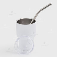 Thermos cup for sublimation with metal tube white 70 ml (10580) - фото 2 Thermos cup for sublimation with metal tube white 70 ml (10580) - фото 2 - Blanks for sublimation