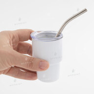 Thermos cup for sublimation with metal tube white 70 ml (10580) - фото 3 Thermos cup for sublimation with metal tube white 70 ml (10580) - фото 3 - Blanks for sublimation