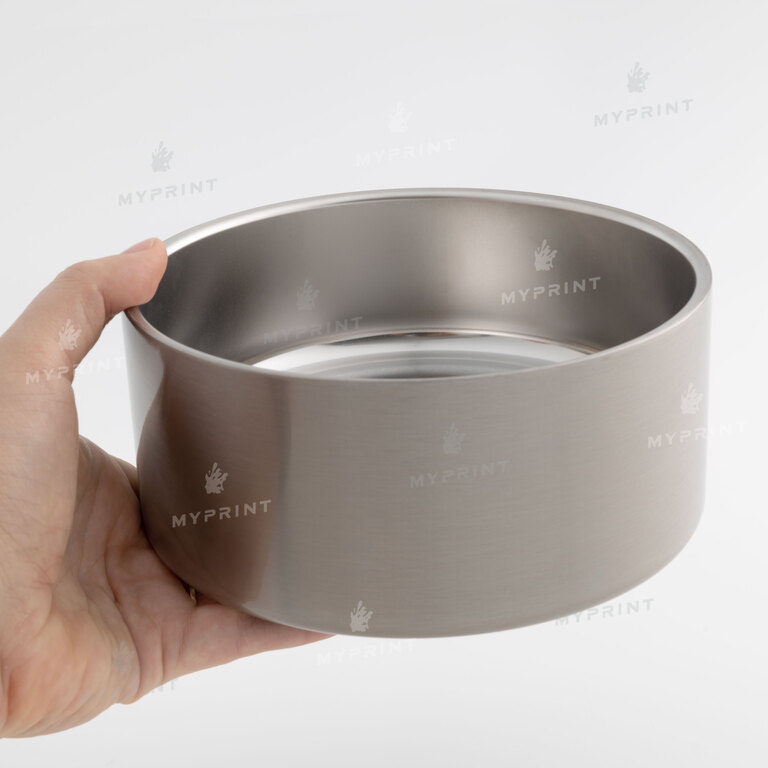 Миска для собак для сублімації металева срібляста 32 Oz (960 мл) (10534)  Миска для собак для сублімації металева срібляста 32 Oz (960 мл) (10534)