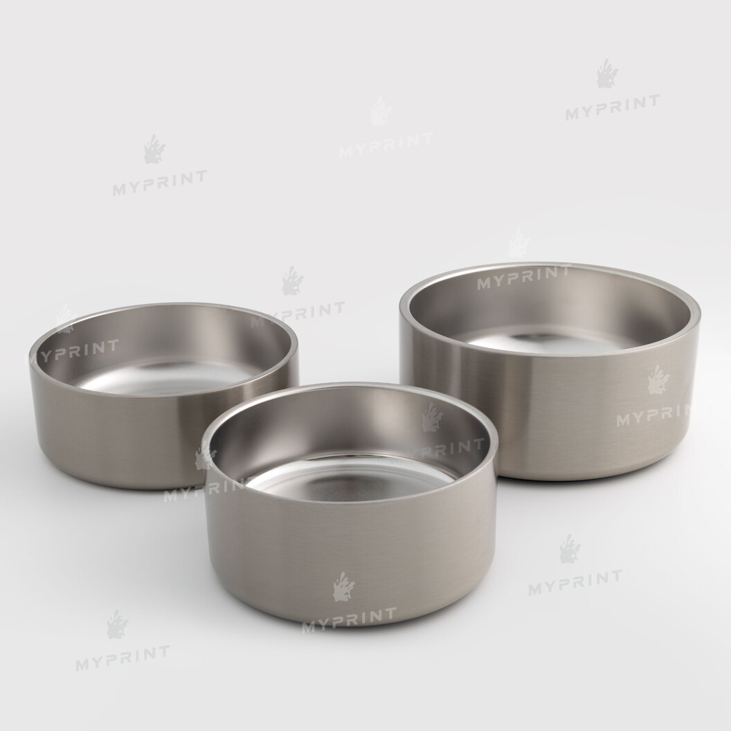 Миска для собак для сублімації металева срібляста 32 Oz (960 мл) (10534) - фото 3 Миска для собак для сублімації металева срібляста 32 Oz (960 мл) (10534) - фото 3 - Заготовки для сублімації