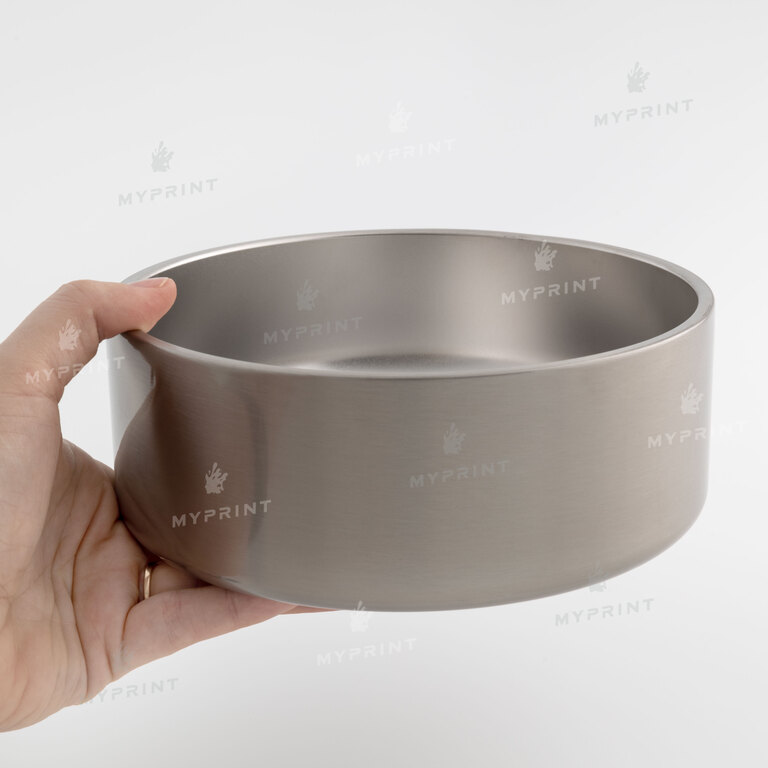 Миска для собак для сублімації металева срібляста 42 Oz (1260 мл) (10535)  Миска для собак для сублімації металева срібляста 42 Oz (1260 мл) (10535)