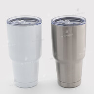 Thermo mug for sublimation with transparent lid white 750 ml (10624) - фото 3 Thermo mug for sublimation with transparent lid white 750 ml (10624) - фото 3 - Blanks for sublimation
