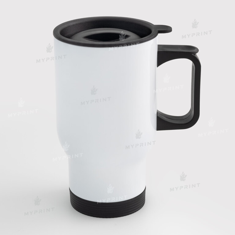 Thermal cup for sublimation automotive metal white (450 ml) (6066)  Thermal cup for sublimation automotive metal white (450 ml) (6066)