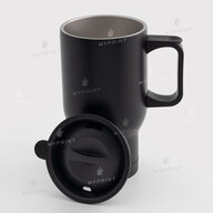 Термочашка автомобільна матова чорна 400 мл (10510) - фото 2 - Заготовки для друку