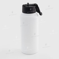 Thermos for sublimation, metal (steel 304) with a lid-handle, white (960 ml) (10539) - фото 2 Thermos for sublimation, metal (steel 304) with a lid-handle, white (960 ml) (10539) - фото 2 - Blanks for sublimation