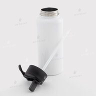 Thermos for sublimation, metal (steel 304) with a lid-handle, white (960 ml) (10539) - фото 3 Thermos for sublimation, metal (steel 304) with a lid-handle, white (960 ml) (10539) - фото 3 - Blanks for sublimation