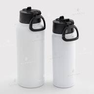 Thermos for sublimation, metal (steel 304) with a lid-handle, white (960 ml) (10539) - фото 5 Thermos for sublimation, metal (steel 304) with a lid-handle, white (960 ml) (10539) - фото 5 - Blanks for sublimation