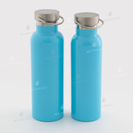 Thermal bottle for sublimation with metal lid and handle blue 600 ml (10597) - фото 4 Thermal bottle for sublimation with metal lid and handle blue 600 ml (10597) - фото 4 - Blanks for sublimation