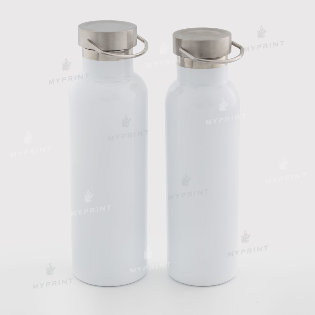 Thermal bottle for sublimation with metal lid and handle white 750 ml (10601) - фото 4 Thermal bottle for sublimation with metal lid and handle white 750 ml (10601) - фото 4 - Blanks for sublimation