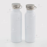 Thermal bottle for sublimation with metal lid and handle white 600 ml (10593) - фото 4 Thermal bottle for sublimation with metal lid and handle white 600 ml (10593) - фото 4 - Blanks for sublimation