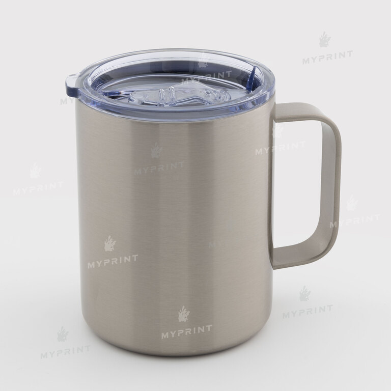 Thermal mug for sublimation "Yeti" with a silver handle (350 ml) (10723)  Thermal mug for sublimation "Yeti" with a silver handle (350 ml) (10723)