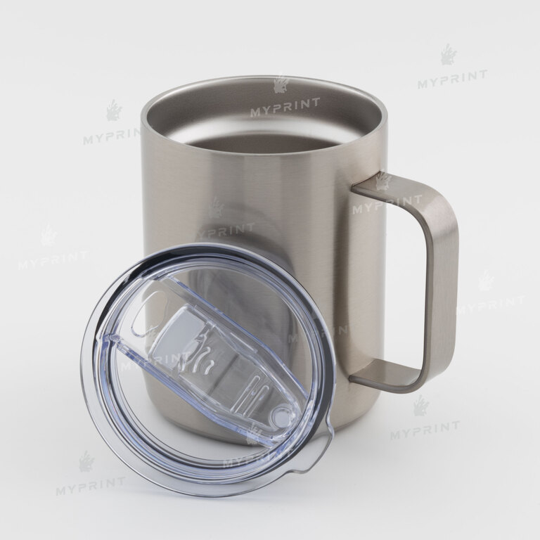 Thermal mug for sublimation "Yeti" with a silver handle (350 ml) (10723)  Thermal mug for sublimation "Yeti" with a silver handle (350 ml) (10723)