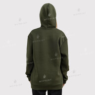 300gsm Fleece Tri-thread Unisex Pocket Print Hoodie, Olive, XL (9090) - фото 9 300gsm Fleece Tri-thread Unisex Pocket Print Hoodie, Olive, XL (9090) - фото 9 - Blanks for sublimation