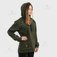 300gsm Fleece Tri-thread Unisex Pocket Print Hoodie, Olive, XL (9090) - фото 10 300gsm Fleece Tri-thread Unisex Pocket Print Hoodie, Olive, XL (9090) - фото 10 - Blanks for sublimation