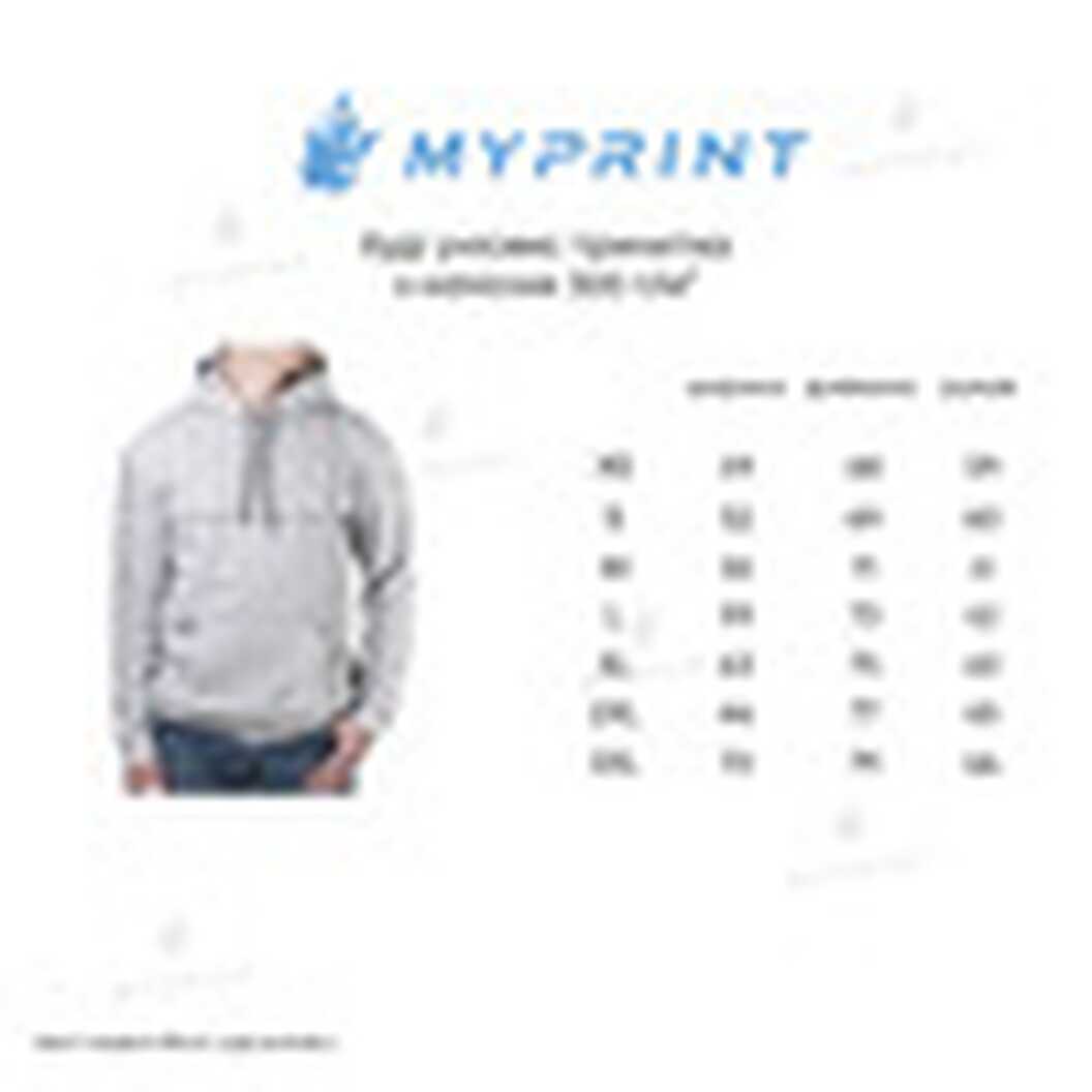 300gsm Fleece Tri-thread Unisex Pocket Print Hoodie, Gray, XXXL (8954) - фото 13 - Blanks for sublimation