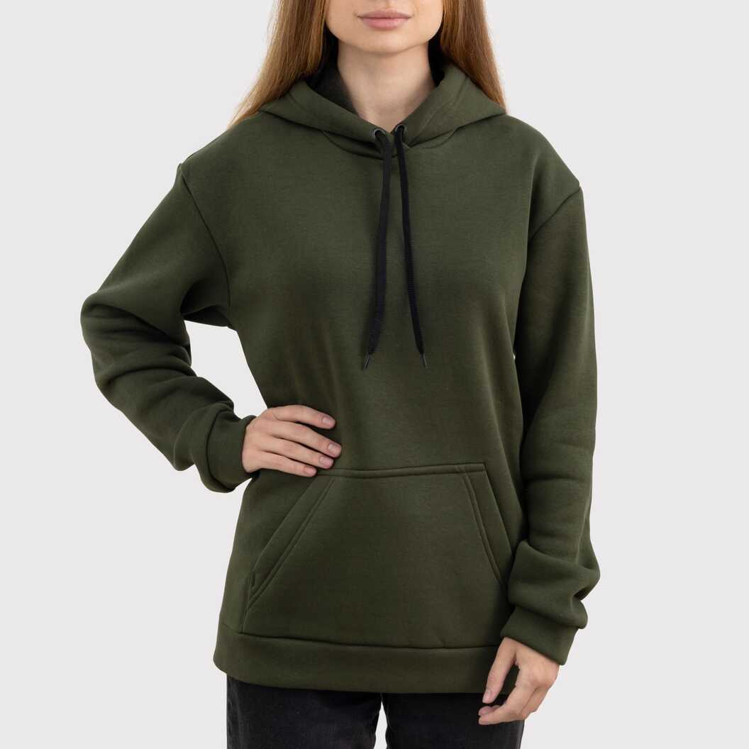300gsm Fleece Tri-thread Unisex Pocket Print Hoodie, Olive, S (9088) - фото 7 300gsm Fleece Tri-thread Unisex Pocket Print Hoodie, Olive, S (9088) - фото 7 - Blanks for sublimation
