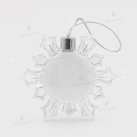 Елочная игрушка для сублимации в форме снежинки акриловая двусторонняя 10,5 см (6933) - фото 1 Елочная игрушка для сублимации в форме снежинки акриловая двусторонняя 10,5 см (6933) - фото 1 - Заготовки для сублимации