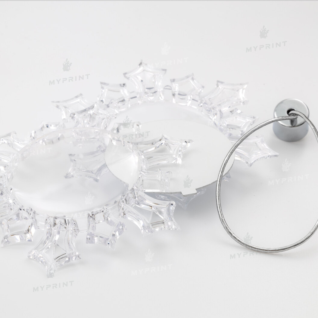 Елочная игрушка для сублимации в форме снежинки акриловая двусторонняя 10,5 см (6933) - фото 3 Елочная игрушка для сублимации в форме снежинки акриловая двусторонняя 10,5 см (6933) - фото 3 - Заготовки для сублимации