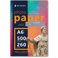 Photo paper My Print super glossy 260 g / m², 10*15 cm, 500 sheets (7720) - фото 1 Photo paper My Print super glossy 260 g / m², 10*15 cm, 500 sheets (7720) - фото 1 - Printing equipment and materials