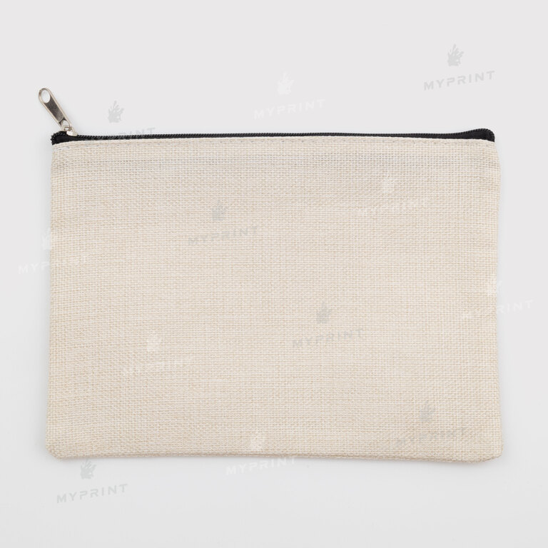 Косметичка (пенал) для сублимации льняная 14*20 см (10375)  Косметичка (пенал) для сублимации льняная 14*20 см (10375)