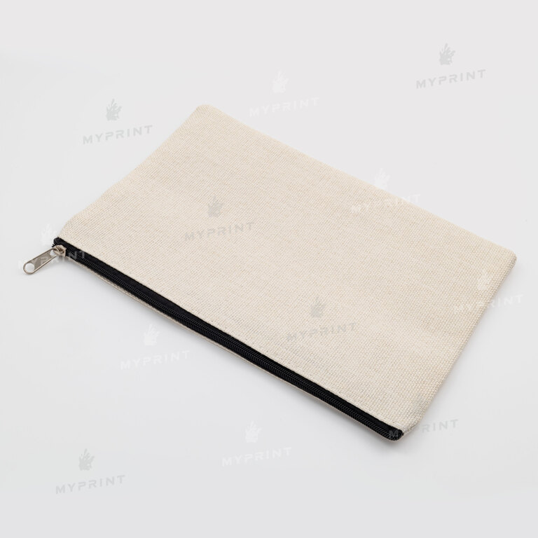 Косметичка (пенал) для сублимации льняная 16*24 см (10374)  Косметичка (пенал) для сублимации льняная 16*24 см (10374)