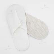 Disposable hotel pile slippers 28 cm, EVA sole 4 mm thick (10561) - фото 1 - Blanks for printing