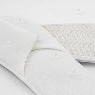 Disposable hotel pile slippers 28 cm, EVA sole 4 mm thick (10561) - фото 3 - Blanks for printing