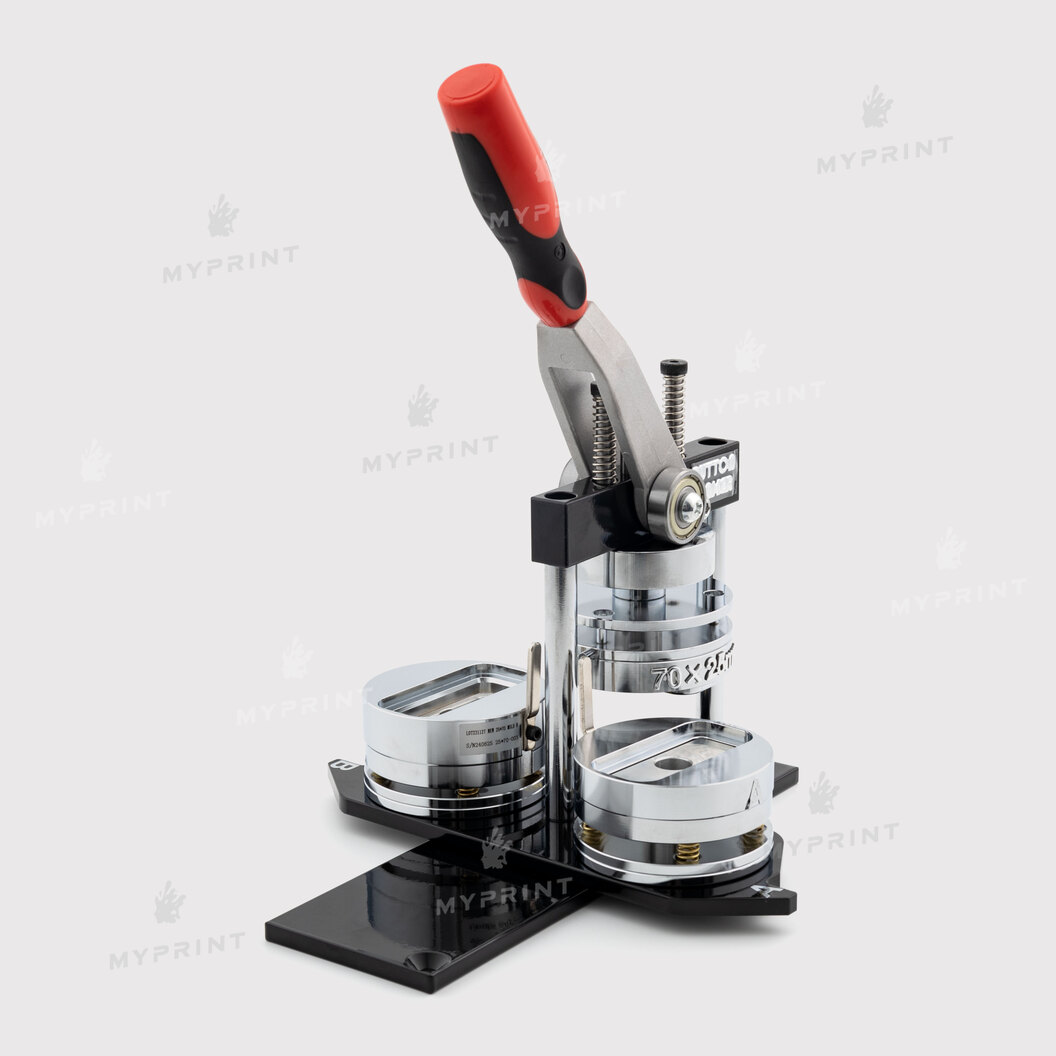 Станок для значків Talent N3 з насадкою 70*25 мм (10856) - фото 1 Станок для значків Talent N3 з насадкою 70*25 мм (10856) - фото 1 - Обладнання і заготовки для значків магнітів брелоків