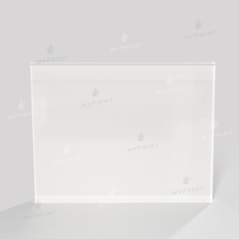 Acrylic block for sublimation glossy white 254*203.2 mm, thickness 20 mm (11027)  Acrylic block for sublimation glossy white 254*203.2 mm, thickness 20 mm (11027)