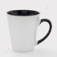 Кружка для сублимации латте цветная внутри с цветной ручкой черная 12 Oz (350 мл) (11248) - фото 1 Кружка для сублимации латте цветная внутри с цветной ручкой черная 12 Oz (350 мл) (11248) - фото 1 - Заготовки для сублимации