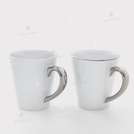 Чашка для сублімації біла лате з сріблястою ручкою 12 Oz (350 мл) (11263) - фото 3 Чашка для сублімації біла лате з сріблястою ручкою 12 Oz (350 мл) (11263) - фото 3 - Заготовки для сублімації
