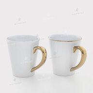 Чашка для сублімації біла лате з золотистим обідком і ручкою 12 Oz (350 мл) (11264) - фото 3 Чашка для сублімації біла лате з золотистим обідком і ручкою 12 Oz (350 мл) (11264) - фото 3 - Заготовки для сублімації